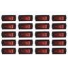 AC 16A/250V 20A/125V Red Light Illuminated On Off SPST Boat Rocker Switch X 20 Pcs-B61B