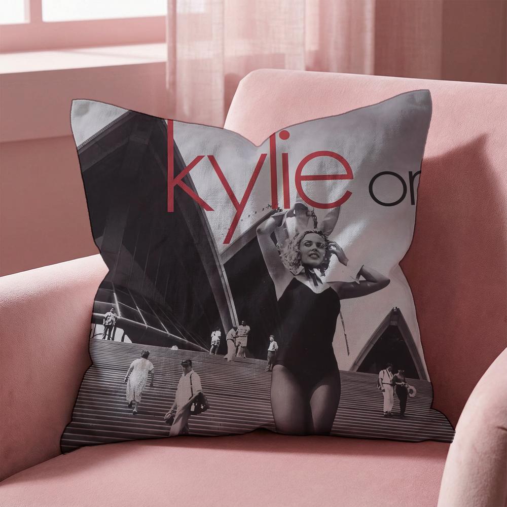 Singer K-KylieS M-MinogueS Cushion Cover Multi-Scene Pillow Cover for Home & Car - Reversible, Soft & Durable for Daily Use