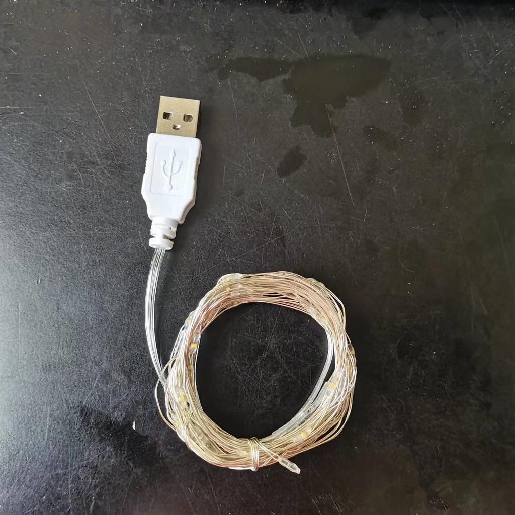 USB LED Fairy String Lights - Colorful Christmas Tree & Floral Decorations