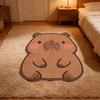 Flannel Digital Print Capybara Nap Blanket - Casual Sofa & Gift Blanket