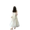 Small sweet print sleeveless medium and long dress women's summer new age reduction loose and thin vest skirt