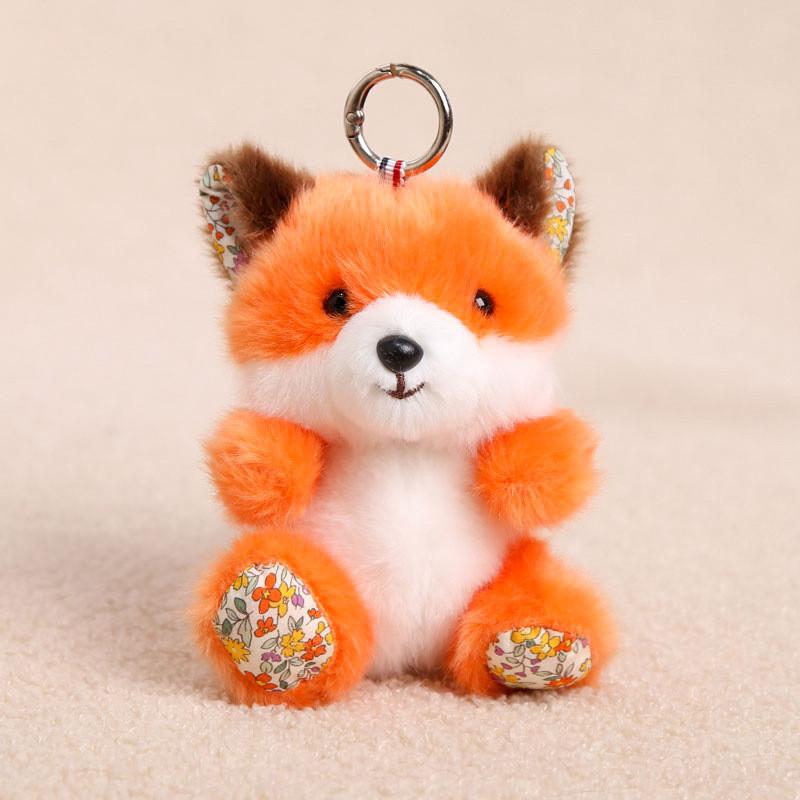 Animal Plush Keychain With Short Pile Fabric For Kids And Adults