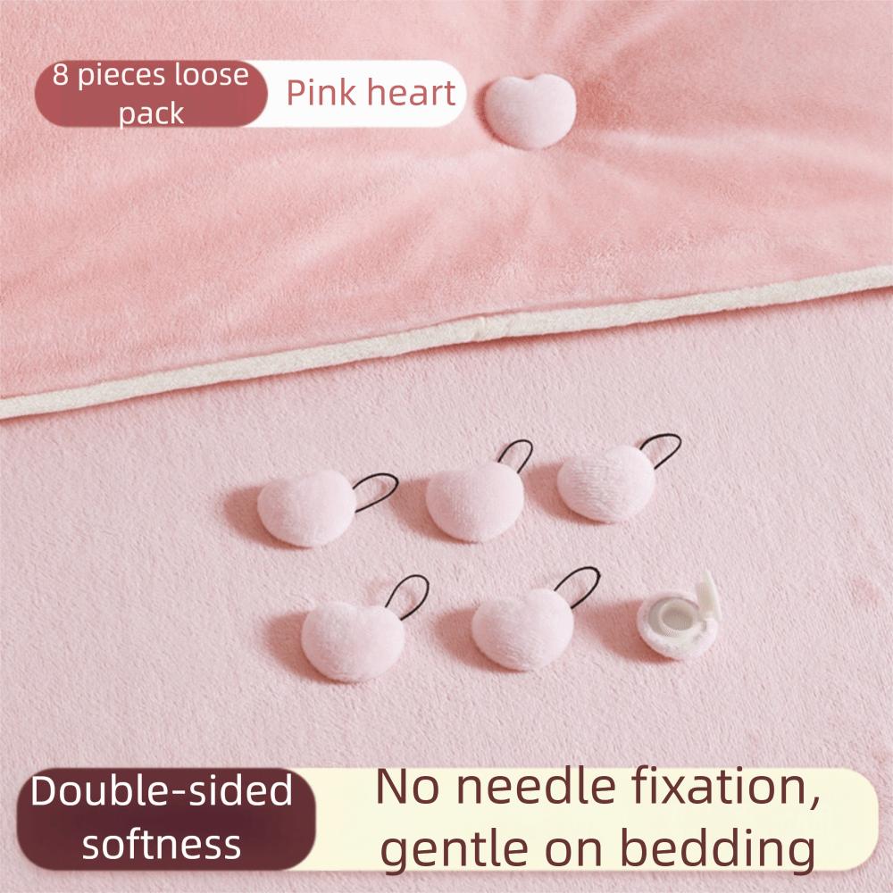 8Pcs New Quilt Fixer Prevent Shifting Invisible Bed Sheet Fixation Easy Instal Traceless Duvet Cover Pins Home