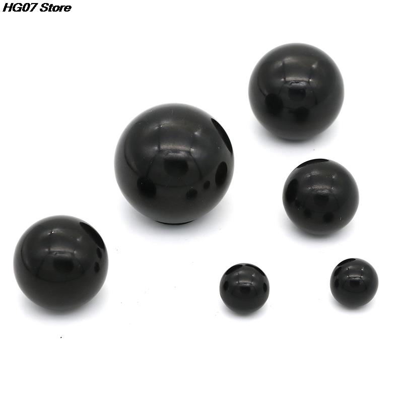 Black Plastic M4/M5/M6 Thread Ball Shaped Head Clamping Nuts Knobs 1PCS