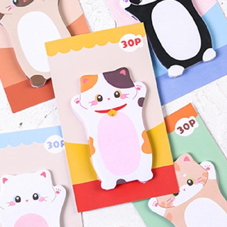 Cartoon Shape Design Stick Note Selves Stick Write Pad Reusable for School Office Journaling Multipurpose Paper Notepads