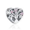 European New 925 Sterling Silver Pink Series Dog Paw Heart Enamel Fashion Beads Fit Original Bracelet For Women Jewelry Making