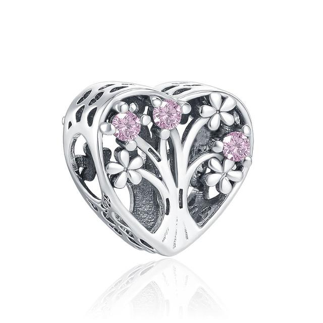 European New 925 Sterling Silver Pink Series Dog Paw Heart Enamel Fashion Beads Fit Original Bracelet For Women Jewelry Making