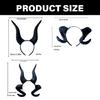 Halloween Cosplay Devil Horns Masquerade Props Soft Comfortable Headband Unisex Headgear for Themed Gatherings