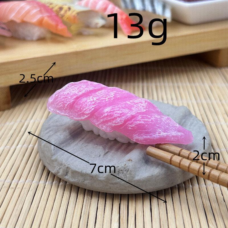Symulacja 3d Model Sushi Zabawki do gotowania Japońskie jedzenie Sushi z łososiem Kulka ryżowa Symulacja Model jedzenia Rekwizyty wystawowe Brelok Biżuteria