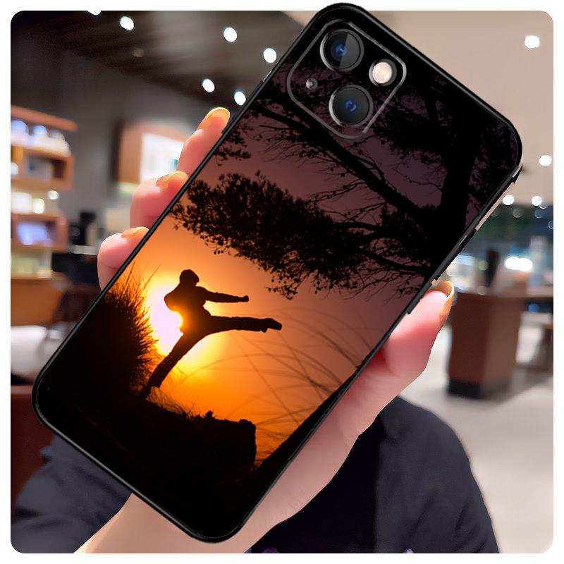 Kung Fu Taekwondo Karate Case For iPhone 17 Pro Max 15 14 13 11 12 16 Pro Max Mini 15 16 Plus 16e 17 Air Phone Cover