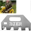 The Quad Beer Opener and Carrier, Beer Bottle Opener and Holder, 4-in-1 Bottle Opener Made of Stainless Steel for Parties, Durable Beer Opener Tool Fo