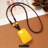 Amber Beeswax Necklace Chicken Oil Yellow No Matter Brand Pixiu Pendant Retro Women's Long Sweater Chain Men's Accessories