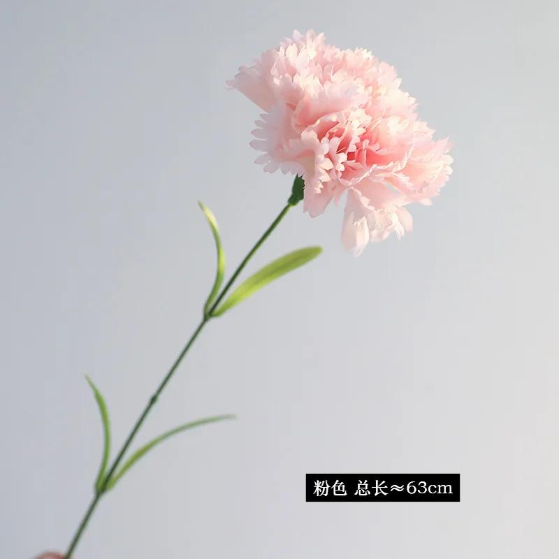 10 Stück Künstliche Seidenblume Nelke Muttertagsgeschenk Strauß Hochzeitsdekoration Kunstblumen Heimdekoration Esstisch Blumig