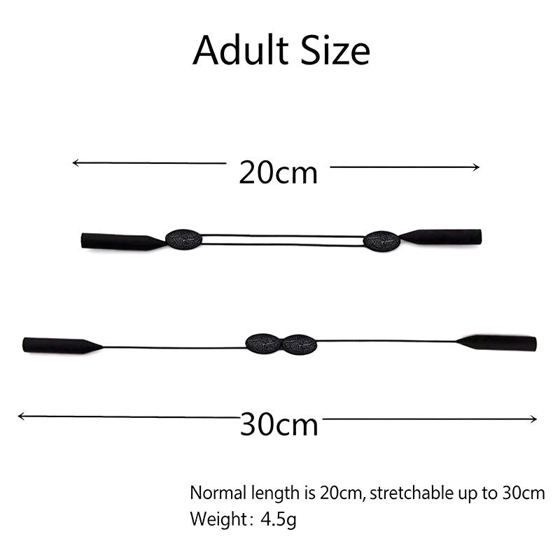 Adjustable Soft Fabric Eyeglass Strap Purple Anti-Slip Design for Yoga Pilates Indoor Exercise Use