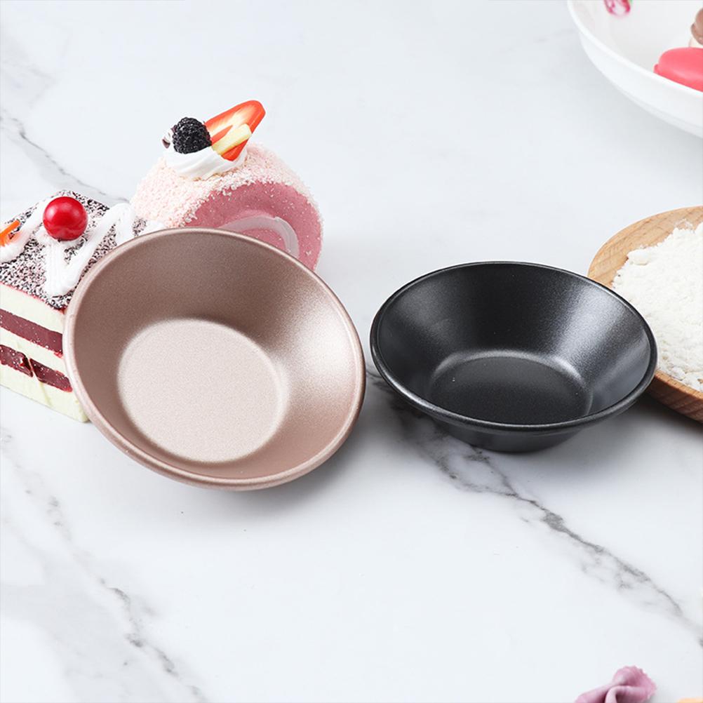 6 Pcs Egg Tart Mold Non-stick Anti-sticking Baking Supplies Easy To Clean Holder Carbon Steel Tools