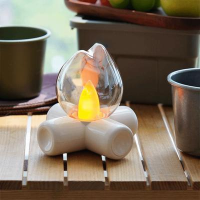 Creative Atmosphere Flame Night Lamp Rechargeable Eye Protection Table Lamp Portable Retro Sleep Light Gift