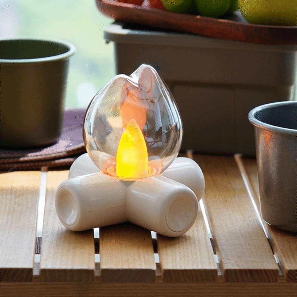Rechargeable Flame Night Lamp Atmosphere Sleep Light Decoration Table Lamp  Bedroom