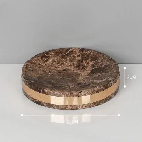 

1pc Marble Light Luxury Bathroom Wash toiletry Tray Hotel Bathroom Bathroom Hand Wash Table Toothbrush Shelf Decoration
