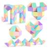 Colorful 24 Segment Magic Snake Puzzle Toy In Macaron Colors For Creative Play