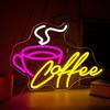 Coffee Bar Neon Sign LED Cafe Light for Cafe Coffee Station Bar Shop Business Kitchen Art Decor Party Decorations Gifts