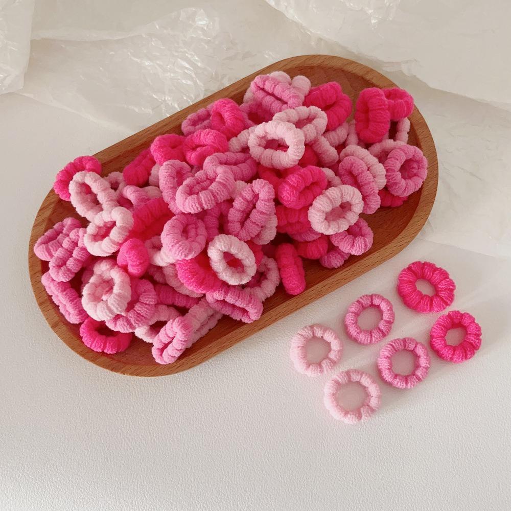 500pcs High Elastic Basic Hair Rope Set Candy Color Colorful Hair Tie Fashion Rubber Band  Ladies