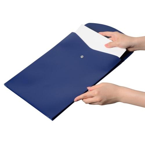 Plus File Envelope with Pocket Gusset A4 Vertical Blue 10 Books FL-120CH 88-271ÁE0