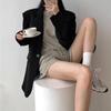 FASHION Internet Celebrity 2025  New Design Sense Women's Black Casual Small Blazer Women's Loose Temperament Version Clothes