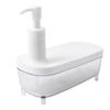 Multi-function Liquid Container Drainboard Soap Holder Rack 2 in1 Dispenser and Soap Storage Box