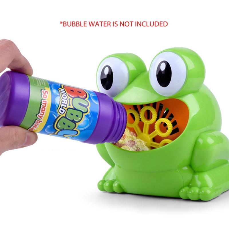 Machine à Bulles Grenouilles Géantes Avec Générateur de Bulles Automatique et Musique pour le Bain des Enfants et des Bébés