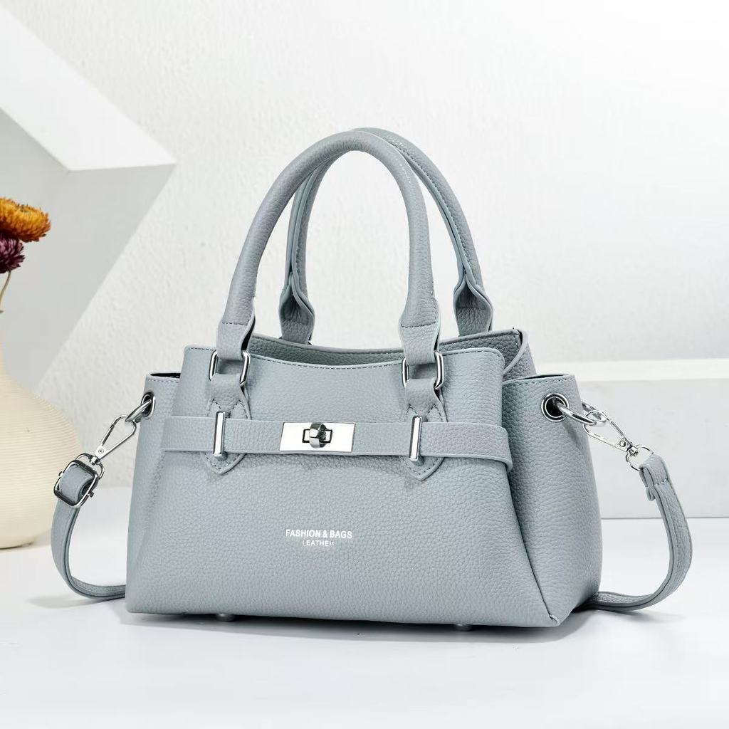 Pu Material Handbag For Casual Travel With Zipper Closure And Inner Pocket