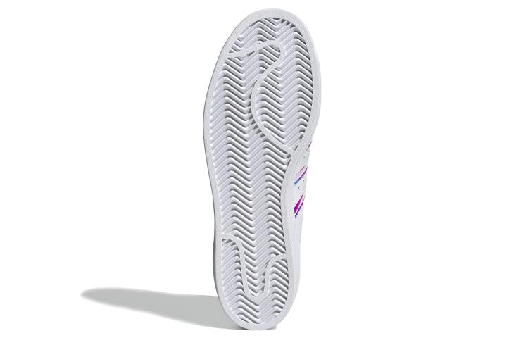 Women's Sneakers adidas Superstar White Iridescent Stripes (Women's) Cloud White/Gold Metallic/Core Black