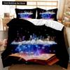 Book Duvet Cover Set Sheet Music Beating Notes Music Twin Polyester Bedding Set Pillowcase Kids Boys Girl Double Queen King Size
