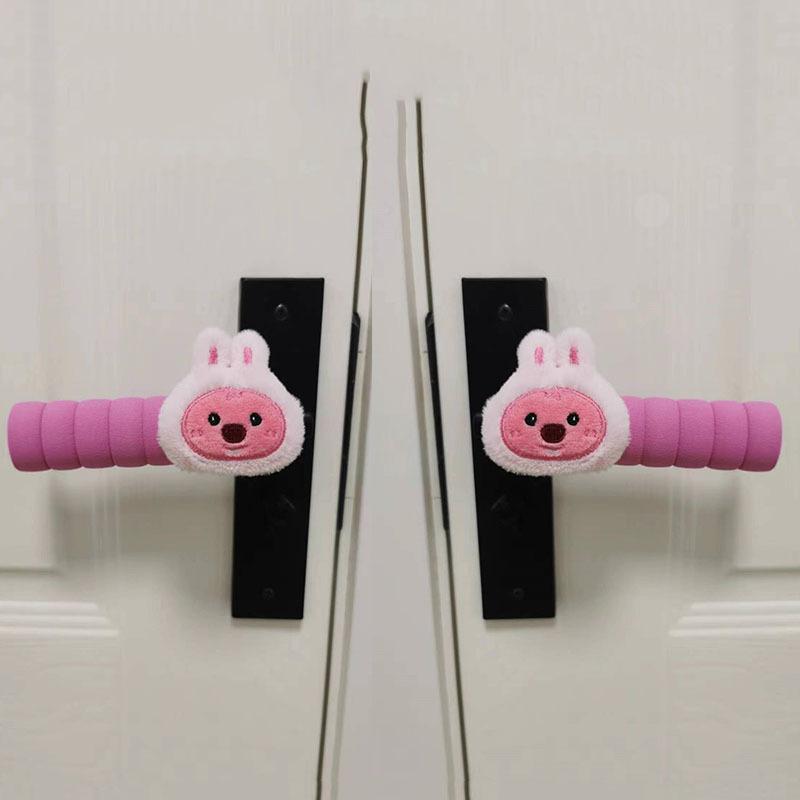 Cartoon Anti-Static Door Handle Protective Cover Cute Children's Bedroom Decor Anti-Collision Home Decor Accessory