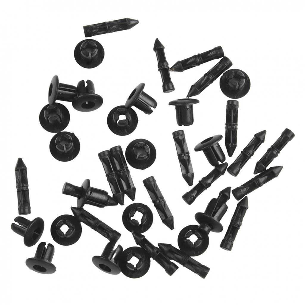 Pack of 20 Plastic Rivet Clips for Bike Fairing Trim For & For Suzuki
