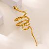 Punk Snake Rings For Women Gold Color Stainless Steel Snake Ring Aesthetic Party Animal Christmas Waterproof Jewelry Gift