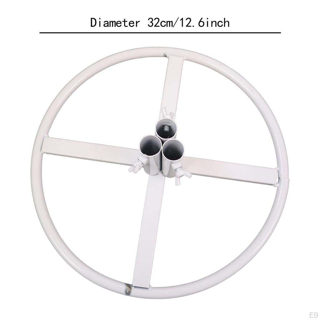 Flower Pole Display Stand Base DIY Crafts Reusable Iron for Home Florist