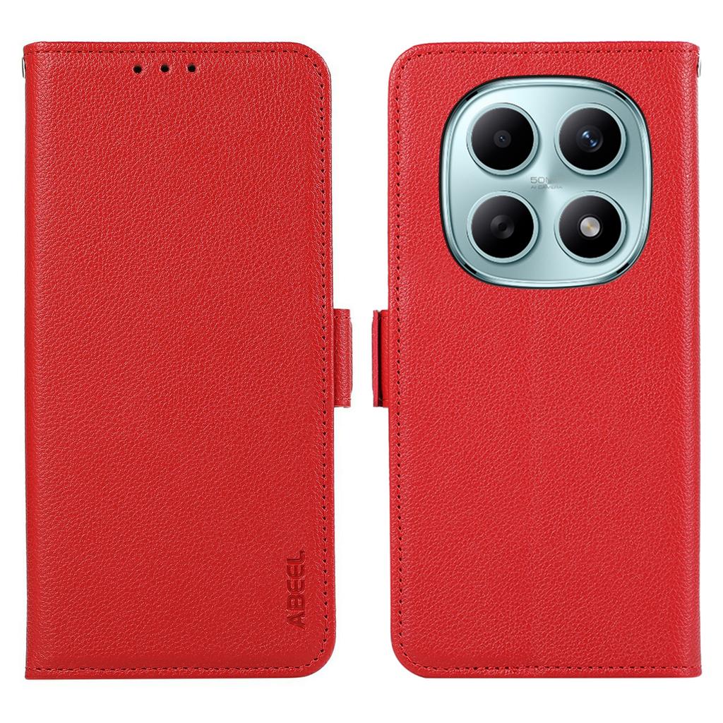 ABEEL For Xiaomi Poco M8 5G/Redmi Note 15 5G (Global) Case Litchi Texture Leather RFID Blocking Phone Cover