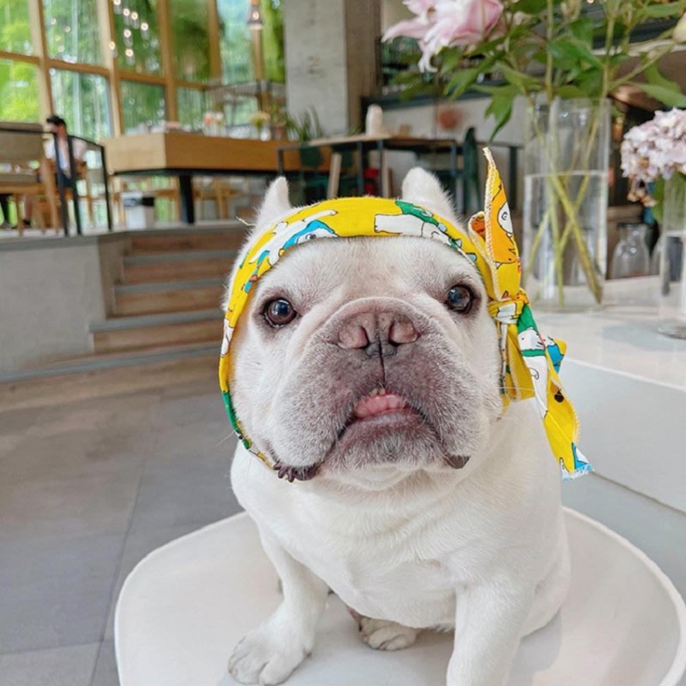 Soft Pet Cooling Scarf Adjustable Cat Neck Strap Puppy Cooling Headband  For Preventing Heatstroke