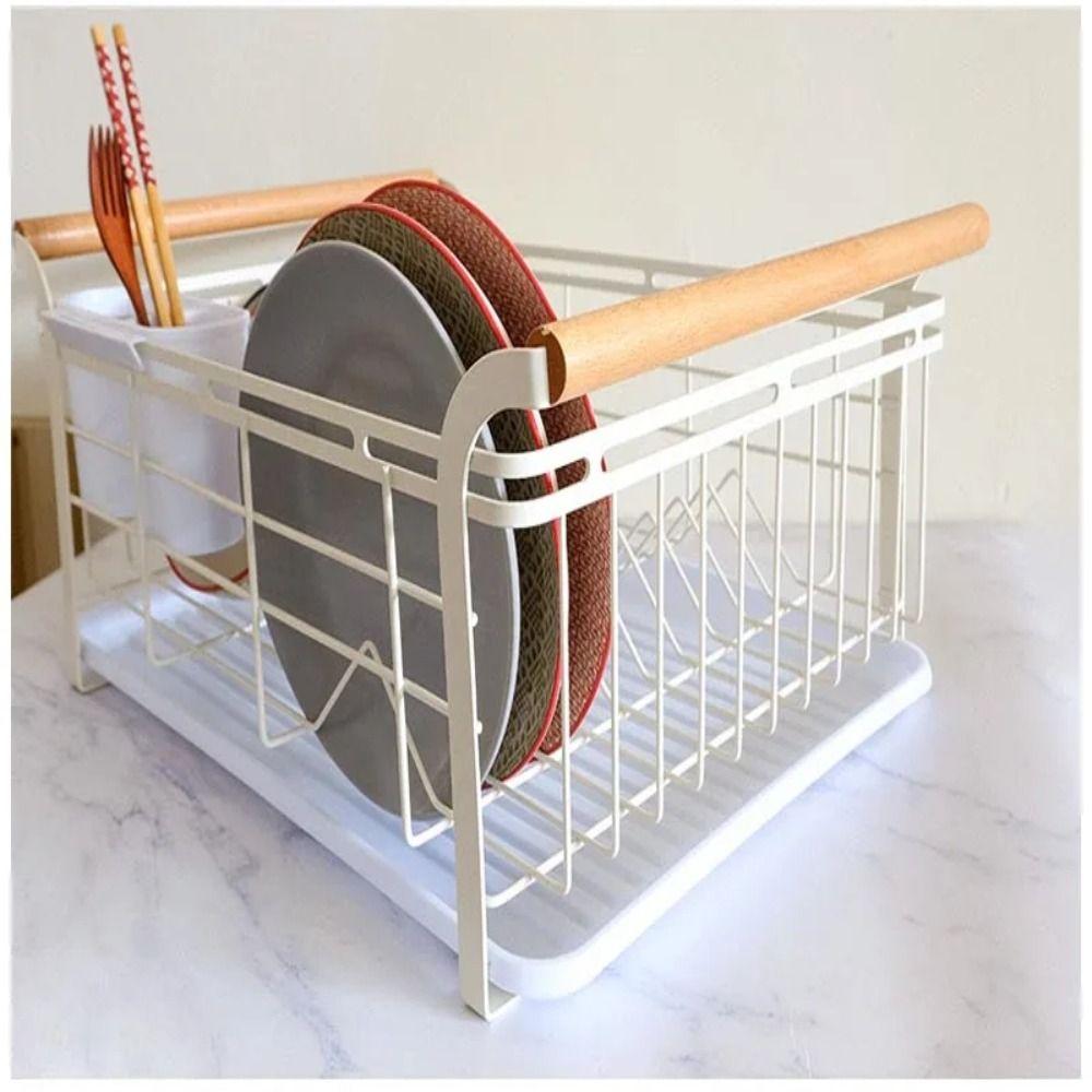 Japanese-Style Dish Rack Tableware Simple Drain Rack Draining Rack  Bowl and Chopsticks
