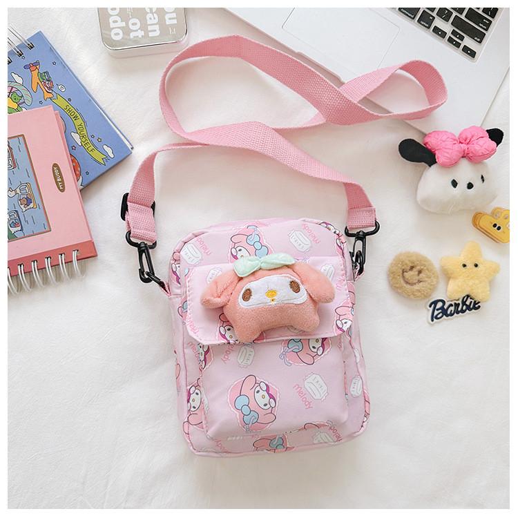 Adorable Cartoon Snack Bag For Girls In Nylon Perfect For Outdoor Activities And Daily Use