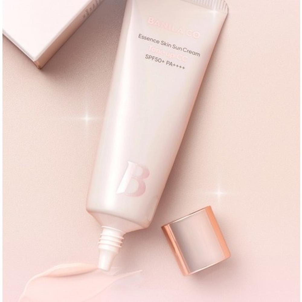 BANILA CO Essence Skin Tone-Up CC Sunscreen SPF50+ PA++++ 50ml - Brightening Protection, Korean