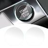 Car Universal 2pcs Transparent Engine Ignition Start Stop Switch Push Button Sticker Cover Trim Invisible Protective Film