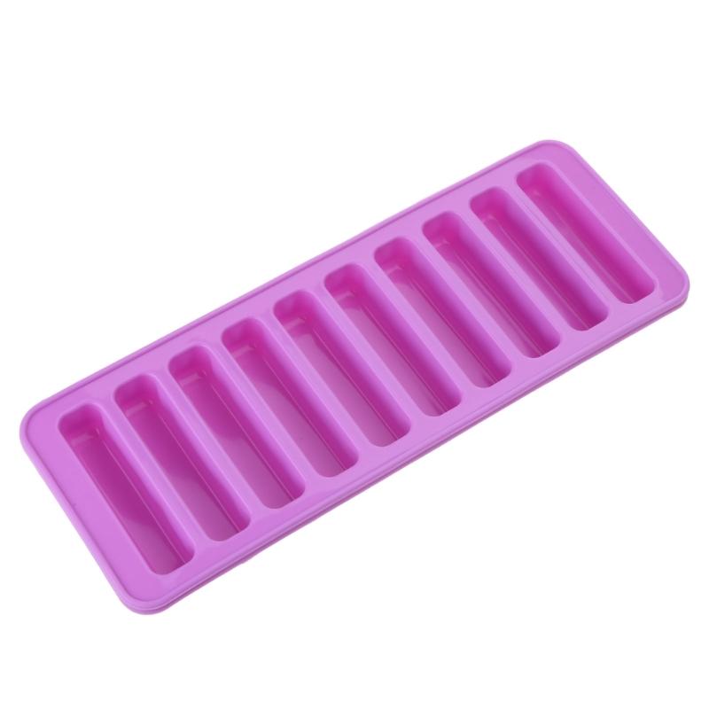  Cylinders Ice  Tray Easily Release Stick Shape Ice  Molds 10-Cavity Silicones Ice Making Tool Molds NonStick