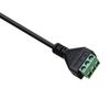 3.5mm Stereo Sound Male Jacks To 3 Pin AV Screw Terminals Adapters Cable With Gold Plateds Connectors 30cm