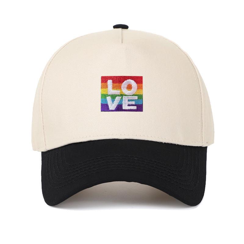 

Rainbow Embroidered Baseball Cap With Adjustable Fit For Summer Outdoor Wear Style A