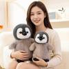 25/35cm Niedliche stehende graue Pinguin-Puppe Stofftier Cartoon Flauschiges kuschelbares Tier Plüschtier Geburtstagsgeschenk