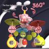 Electric Rotating Elephant Crib Mobile with Music and Remote for Infant Soothing and Early Education