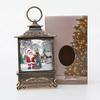 2025 1pcs Lighted Christmas Snow Globe Lantern Battery Operated LED Night Light With Hook Christmas Tree Ornaments Gift Ideas