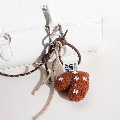 New Cartoon Bow Love Shape For Women Y2k Bag Pendant Couple Gift Decoration Bag Accessories