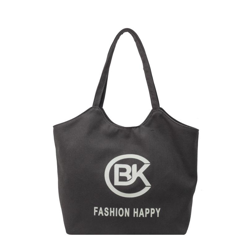 

Women s bag new student literary tote bag canvas large capacity portable shoulder commuter bag чёрный